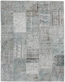 Patchwork Rug 197X251 Grey/Light Grey Wool, Turkey Carpetvista