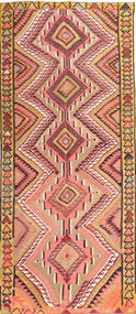  Orientalisk Kelim Fars 147X350 Hallmatta Röd/Beige Ull, Persien/Iran Carpetvista