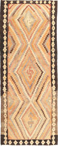 155X400 絨毯 オリエンタル キリム ファーシュ 廊下 カーペット ベージュ/茶色 (ウール, ペルシャ/イラン) Carpetvista