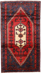  Perzisch Hamadan Vloerkleed 110X190 Rood/Donker Roze Carpetvista