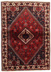 113X160 Tapis D'orient Shiraz Rouge Foncé/Rouge (Laine, Perse/Iran) Carpetvista