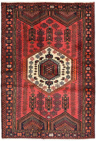  125X182 Medallion Small Hamadan Rug Wool, Carpetvista