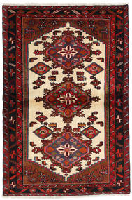  107X158 Afshar/Sirjan Teppich Dunkelrot/Braun Persien/Iran Carpetvista