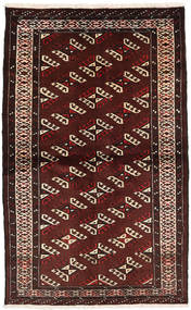 絨毯 ペルシャ トルクメン 102X163 茶色/ダークレッド (ウール, ペルシャ/イラン)