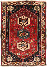 108X150 Ghashghai Teppe Orientalsk Mørk Rød/Rød (Ull, Persia/Iran) Carpetvista