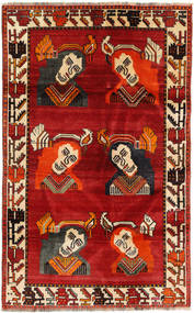 絨毯 カシュガイ 110X178 レッド/茶色 (ウール, ペルシャ/イラン)