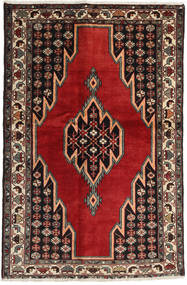 132X200 絨毯 オリエンタル アフシャル/Sirjan 茶色/レッド (ウール, ペルシャ/イラン) Carpetvista