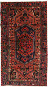 Tappeto Orientale Hamadan 126X225 Rosso Scuro/Rosso (Lana, Persia/Iran)