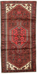  Hamadan Teppich 95X187 Persischer Wollteppich Rot/Braun Klein Carpetvista