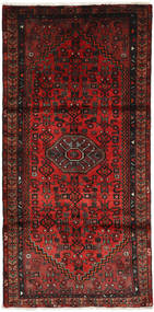  Orientalsk Hamadan Teppe 107X209 Brun/Rød Ull, Persia/Iran Carpetvista