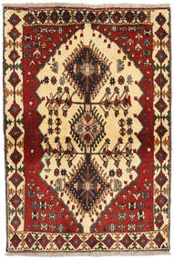 Ghashghai Teppich 104X155 Braun/Beige Wolle, Persien/Iran Carpetvista