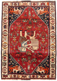  Persian Qashqai Rug 110X160 Red/Beige Carpetvista