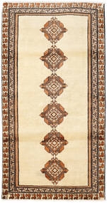  103X200 Medalhão Pequeno Shiraz Tapete Lã, Carpetvista