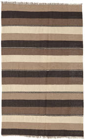  130X208 Striped Small Kilim Rug Wool, Carpetvista
