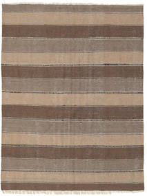  Oriental Kilim Rug 145X195 Brown/Orange Wool, Persia/Iran Carpetvista