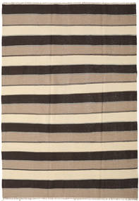 Kilim Rug Rug 205X295 Orange/Brown Wool, Persia/Iran Carpetvista