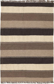 81X125 絨毯 オリエンタル キリム 茶色/ベージュ (ウール, ペルシャ/イラン) Carpetvista