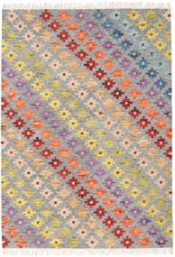 Spring Kelim Teppich - Grau/Beige 160X230 Grau/Beige Wolle, Indien
