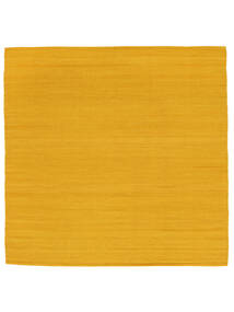 Vista 250X250 Groot Geel Eén Kleur Vierkant Wol Vloerkleed