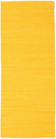  80X200 Egyszínű Kicsi Vista Szőnyeg - Sárga Gyapjú