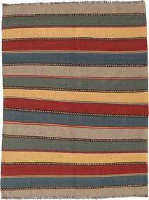 144X190 Kilim Rug Oriental Dark Grey/Red (Wool, Persia/Iran) Carpetvista