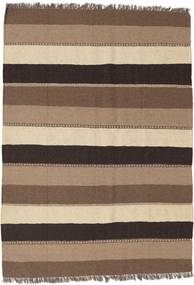 132X186 Kelim Teppich Orientalischer Braun/Orange (Wolle, Persien/Iran) Carpetvista