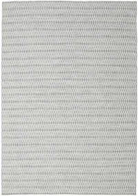 Kelim Long Stitch 240X340 Large Grey Plain (Single Colored) Wool Rug