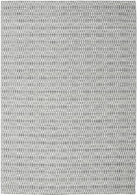 Tapete Kilim Long Stitch - Cinza Escuro 240X340 Cinza Escuro (Lã, Índia)