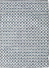 Kelim Long Stitch Tæppe - Blå 210X290 Blå Uld, Indien
