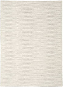 210X290 Kelim Long Stitch Teppich - Beige Moderner Beige (Wolle, Indien)