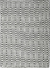 Tapete Kilim Long Stitch - Preto/Cinzento 290X390 Preto/Cinzento Grande (Lã, Índia)
