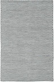 120X180 Kilim Honey Comb Rug - Dark Grey Modern Dark Grey (Wool, India)