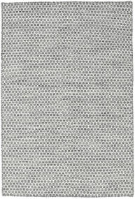 120X180 Tapete Kilim Honey Comb - Cinzento Claro Moderno Cinzento Claro (Lã, Índia)
