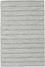 Kelim Long Stitch 120X180 Small Dark Grey Plain (Single Colored) Wool Rug