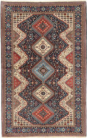 153X249 絨毯 ヤラメー オリエンタル レッド/ダークグレー (ウール, ペルシャ/イラン) Carpetvista