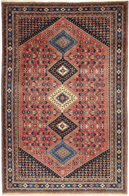  Yalameh Rug 203X310 Persian Wool Red/Dark Red Carpetvista