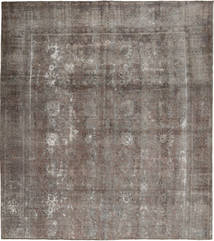  Colored Vintage Rug 291X325 Wool Grey/Brown Large Carpetvista