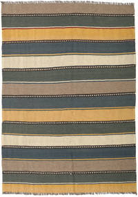 154X215 Kilim Rug Oriental Dark Grey/Beige (Wool, Persia/Iran) Carpetvista