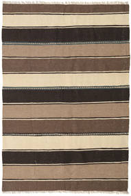  Orientalischer Kelim Teppich 127X192 Braun/Beige Wolle, Persien/Iran Carpetvista