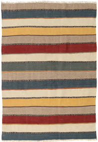  Kilim Rug 122X184 Persian Wool Beige/Dark Grey Small Carpetvista