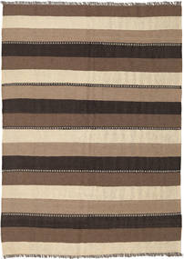142X203 Kilim Rug Oriental Brown/Beige (Wool, Persia/Iran) Carpetvista