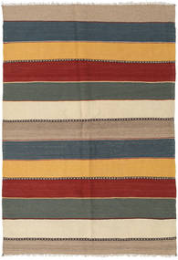  Oriental Kilim Rug 137X211 Beige/Dark Grey Wool, Persia/Iran Carpetvista