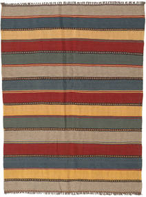  Oriental Kilim Rug 143X194 Beige/Dark Grey Wool, Persia/Iran Carpetvista
