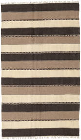 120X210 絨毯 オリエンタル キリム 茶色/ベージュ (ウール, ペルシャ/イラン) Carpetvista