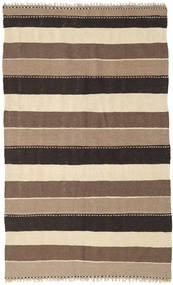  125X205 Striped Small Kilim Rug Wool, Carpetvista
