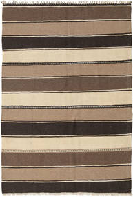 Persischer Kelim Teppich 127X195 Braun/Orange (Wolle, Persien/Iran)