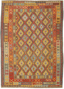 206X291 Kelim Afghan Old Stil Teppich Orientalischer (Wolle, Afghanistan) Carpetvista