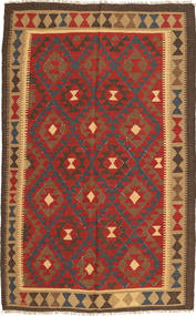 絨毯 キリム マイマネ 155X250 レッド/茶色 (ウール, アフガニスタン)