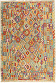  Kilim Afghan Old Style Tapis 204X297 De Laine Carpetvista