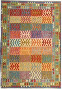 205X297 Kilim Afghan Old Style Rug Oriental (Wool, Afghanistan) Carpetvista
